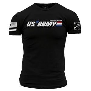 NWT Grunt Style American Hero US Army Black T-Shirt